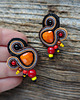 kolczyki soutache Autumn Garden - etniczne kolczyki soutache 4