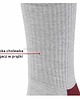 skarpetki męskie Sportowe skarpety na trening merino wool szaro-bordowe 1
