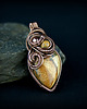 wisiory Jaspis krajobrazowy wisiorek wire wrapping 3