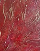 obrazy Czerwony obraz abstrakcyjny ze złotem "Rojo" 60x60cm 3