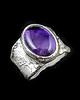 pierścionki srebrne Sygnet z ametystem 3