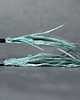 kolczyki wire wrapping Srebrne kolczyki PIÓRA EMU oliwkowe 4