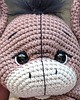 misie i maskotki Osiołek na szydełku 26 cm Amigurumi - na prezent 3