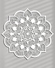 dekoracje - na ścianę AŻUROWY PANEL DEKORACYJNY, MANDALA, KWIAT, DEKORACJA ŚCIENNA 3D, ORNAMENT, 60 2
