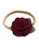 ozdoby do włosów dla dzieci Opaska do włosów z kwiatkiem Camelia dark red 2