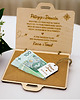 kartki scrapbooking Walizka na pieniądze prezent dla Pary Młodej na ślub z grawerem 2