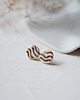 kolczyki ceramiczne Kolczyki porcelanowe ze złotem WAVY 3