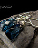 kolczyki wire wrapping Kolczyki Bali Bali - Kwarc London Blue Srebro 2