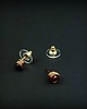 kolczyki wire wrapping Kolczyki sztyfty z rubinem 4