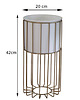 kwietniki Kwietnik metalowy stojący GOLD Design LOFT 42cm 2