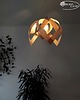 lampy wiszące Lampa w stylu boho z drewnianym abażurem FRAGOLA M 3