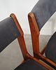 krzesła Komplet sześciu krzeseł tekowych, duński design, lata 60, produkcja: Dania 5