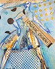 obrazy Hania 2 - akwarela mixmedia unikat w oprawie 1