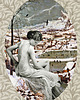 plakaty Plakat kolaż Pejzaż z Zimą Fine Art gicl 1