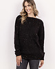 swetry damskie  Sweter z cekinami - SWE338 czarny MKM 2