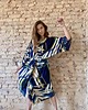 szlafroki damskie Szlafrok narzutka kimono w zjawiskowy wzór 3
