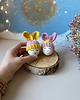 ozdoby wielkanocne Czapeczki z uszami zająca na jajka wielkanocne - zestaw 2 szt. 3