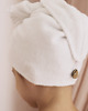 dodatki - łazienka - różne Turban kąpielowy dziecięcy Biały 3