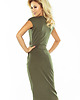 sukienki midi damskie 144-5 Sukienka midi SARA - KHAKI 3