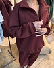 bluza bez kaptura damska Bluza HAILEY merlot 4