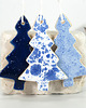 ozdoby choinkowe Ceramiczne choinki - komplet ozdób choinkowy 1