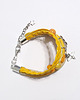 bransoletki - inne Bransoletka - Żółta pszczoła, plaster miodu - rzemienie 1
