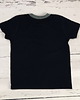 t-shirty dla chłopców T-shirt dziecięcy czarny z szarym dekoltem odCZAPY 1