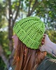czapki damskie Ciepła czapka szydełkowa Basic Green 1