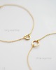 złote naszyjniki 16k Gold Plated Tiny Karma Necklace 2