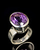 pierścionki srebrne Pierścionek Sułtański  z ametystem 1