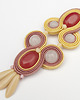 kolczyki soutache Długie kolczyki sutasz z jadeitem 2