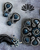 kolczyki soutache Petrol - kolczyki sutasz 1