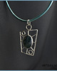 srebrne naszyjniki EMERALD AGATE  1