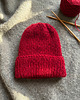 czapki damskie Czapka DEBRA - Czerwona - Handmade - Merino, alpaka, jedwab 2