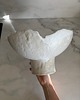 talerze, miski Ceramiczna Misa XXL na Cokole na Owoce Przekąski Rustic White 6