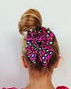 gumki do włosów Scrunchie do włosów, gumka do włosów z KOKARDĄ Panterka candy 1