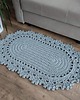 dywany Dywan owalny szydełkowy ze sznurka 55cmx90cm 3