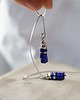 kolczyki srebrne Lapis Lazuli i srebro 6