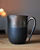 kubki Kubek ceramiczny czarno- złoty 325ml 5