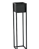 kwietniki Kwietnik Metalowy CUBO 90cm czarny 2