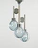 lampy wiszące Żyrandol Space Age, szkło Murano, lata 70, produkcja: Włochy 9