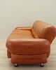 sofy i szezlongi Sofa skórzana ruda, włoski design, lata 70, produkcja: Włochy 1