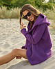 bluza z kapturem damska Peleryna do zadań specjalnych Purpurowa 2