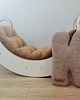poduszki do pokoju dziecka Materac poduszka do bujaka drewnianego montessori 110x40 - welur 1