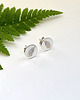 kolczyki srebrne Paproć - sztyfty 3