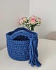 kosze do przechowywania Koszyk szydełkowy ze sznurka bawełnianego 20cmx15cm 1