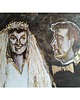 Ślub - inne Portret ślubny na zamówienie, malowany ze zdjęć kupującego - 70x100 cm 1