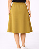 spódnice midi Spódnica Trapezowa  ,,NOEL" Musztardowa oliwka 2
