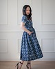 sukienki midi damskie Sukienka Julia granatowa 2