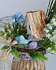 ozdoby wielkanocne Wielkanocny stroik  z niebieskim ptaszkiem 5